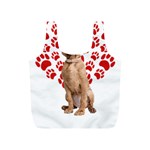 Vizsla Gifts T- Shirt Cool Vizsla Valentine Heart Paw Vizsla Dog Lover Valentine Costume T- Shirt Full Print Recycle Bag (S) Front