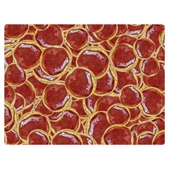 Cookies With Strawberry Jam Motif Pattern Premium Plush Fleece Blanket (extra Small) by dflcprintsclothing