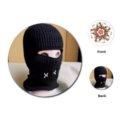 Ski Mask  Playing Cards Single Design (round) by Holyville