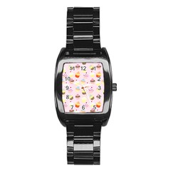 Cupcakes! Stainless Steel Barrel Watch by fructosebat