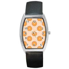 Orange Slices! Barrel Style Metal Watch by fructosebat