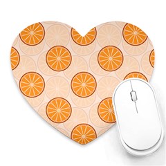 Orange Slices! Heart Mousepad by fructosebat