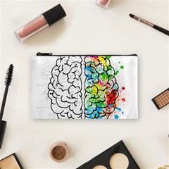 Brain-mind-psychology-idea-drawing Cosmetic Bag (small) by Jancukart