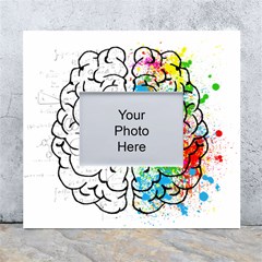 Brain-mind-psychology-idea-drawing White Wall Photo Frame 5  X 7  by Jancukart