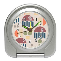 Art Background Abstract Design Travel Alarm Clock by Jancukart