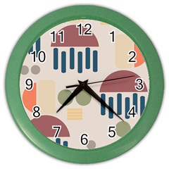 Art Background Abstract Design Color Wall Clock by Jancukart