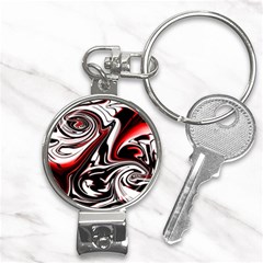 Modern Art Design Fantasy Surreal Nail Clippers Key Chain by Ravend