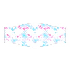 Bat Pattern T- Shirt Bats And Bows Blue Pink T- Shirt Stretchable Headband by maxcute