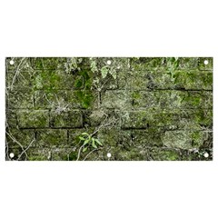 Old Stone Exterior Wall With Moss Banner And Sign 4  X 2  by dflcprintsclothing