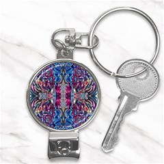 Abstract Blend Repeats Nail Clippers Key Chain by kaleidomarblingart