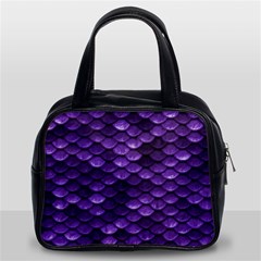 Purple Scales! Classic Handbag (two Sides) by fructosebat