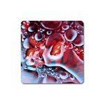 Abstract Art Texture Bubbles Square Magnet Front