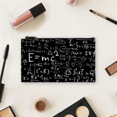 E=mc2 Text Science Albert Einstein Formula Mathematics Physics Cosmetic Bag (small) by Jancukart