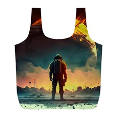 Leadership Alien Soldier Warrior Fantasy Full Print Recycle Bag (l) by Ravend