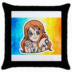 Nami Lovers Money Throw Pillow Case (black) by designmarketalsprey31