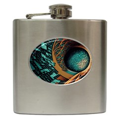 Big Data Abstract Abstract Background Backgrounds Hip Flask (6 Oz) by Pakemis