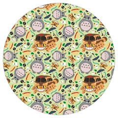 My Neighbor Totoro Pattern Round Trivet by danenraven