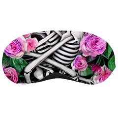 Floral Skeletons Sleeping Mask by GardenOfOphir