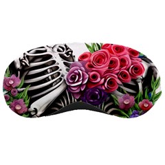 Gothic Floral Skeletons Sleeping Mask by GardenOfOphir