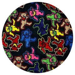 Bears Colors Dead Head Deadhead Grateful Dead Round Trivet by Sapixe