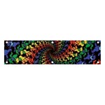 Deadhead Bears Band  Colorsdead Head Grateful Dead Pattern Banner and Sign 4  x 1  Front