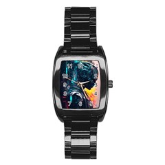 Who Sample Robot Prettyblood Stainless Steel Barrel Watch by Ravend