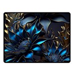 Flower Metal Flowers Sculpture One Side Fleece Blanket (Small) 50 x40  Blanket Front