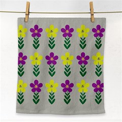 Pattern Flowers Art Creativity Face Towel by Uceng