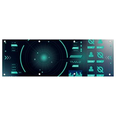 Sci Fi Computer Screen Banner And Sign 9  X 3  by Uceng