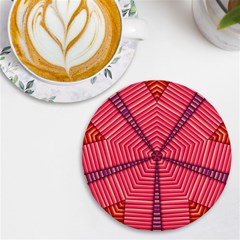 Art Pattern Design Wallpaper Uv Print Round Tile Coaster by Uceng