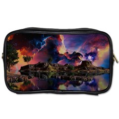 Lake Galaxy Stars Science Fiction Toiletries Bag (two Sides) by Uceng