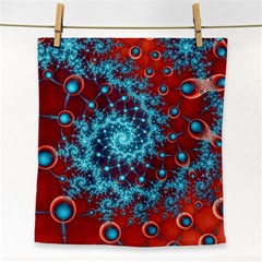 Fractal Pattern Background Face Towel by Uceng