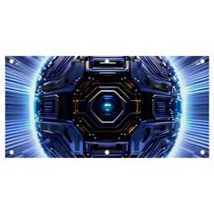 Ai Generated Digital Technology Computer Internet Banner And Sign 4  X 2  by Ravend