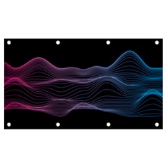 Abstract Wave Digital Design Space Energy Fractal Banner And Sign 7  X 4  by Ravend