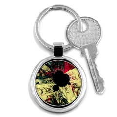 Fractal Art Design Fractal Art Digital Art Key Chain (round) by Ravend