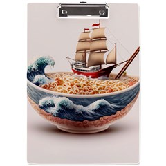 Ai Generated Noodles Pirate Chinese Food Food A4 Acrylic Clipboard by danenraven