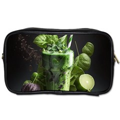 Ai Generated Drink Spinach Smooth Apple Ginger Toiletries Bag (two Sides) by danenraven