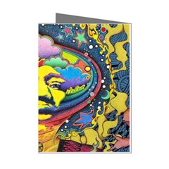 Psychedelic Rock Jimi Hendrix Mini Greeting Cards (pkg Of 8) by Jancukart