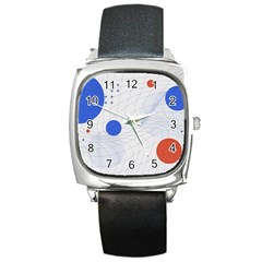 Computer Network Technology Digital Science Fiction Square Metal Watch by Ravend