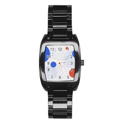 Computer Network Technology Digital Science Fiction Stainless Steel Barrel Watch by Ravend