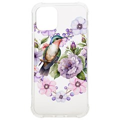 Hummingbird In Floral Heart Iphone 12/12 Pro Tpu Uv Print Case by augustinet