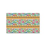 Flower Fabric Fabric Design Fabric Pattern Art Sticker (Rectangular) Front