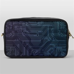 Circuit Board Circuits Mother Board Computer Chip Toiletries Bag (one Side) by Ravend