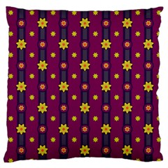 Purple Background Graphic Decor Backdrop Design Art Large Cushion Case (one Side) by Ravend