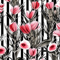 Chic Watercolor Flowers Play Mat (rectangle) by GardenOfOphir