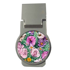 Budding And Captivating Flowers Money Clips (round)  by GardenOfOphir