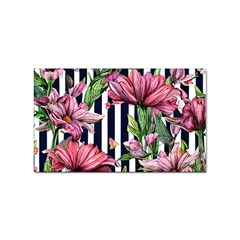 Tropical Botanical Flowers In Watercolor Sticker Rectangular (10 Pack) by GardenOfOphir