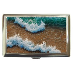 Abstract Waves Summertime On The Sea Cigarette Money Case by GardenOfOphir