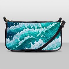 Waves On The Ocean Ii Shoulder Clutch Bag by GardenOfOphir