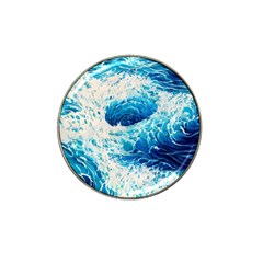 Abstract Blue Ocean Wave Ii Hat Clip Ball Marker by GardenOfOphir